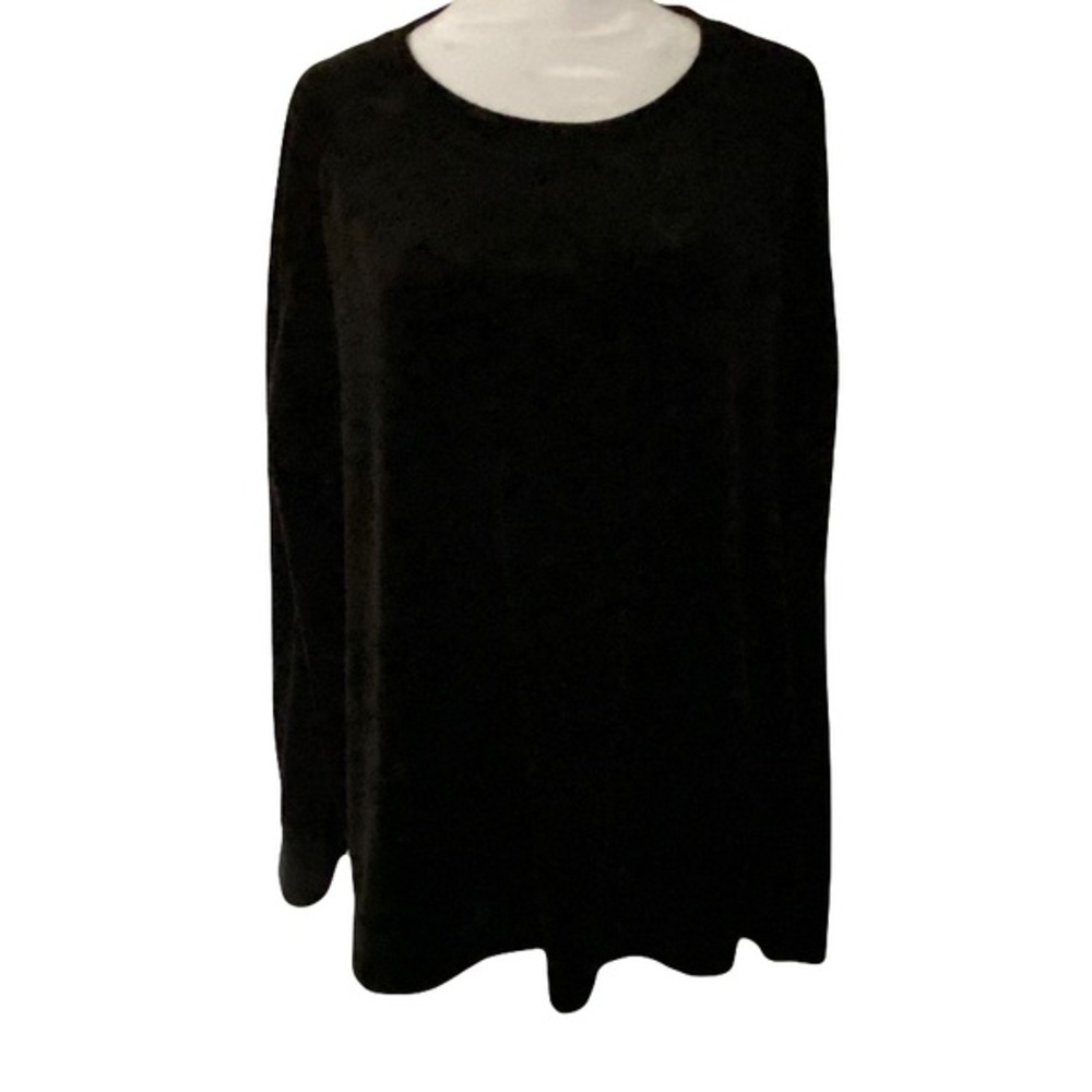 Time& tru women’s velvet black top blouse size XXL